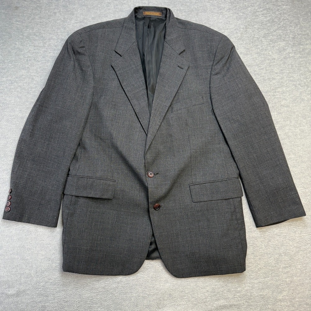 VTG Polo University Club Ralph Lauren Blazer Mens 44R Charcoal Jacket Sport Coat